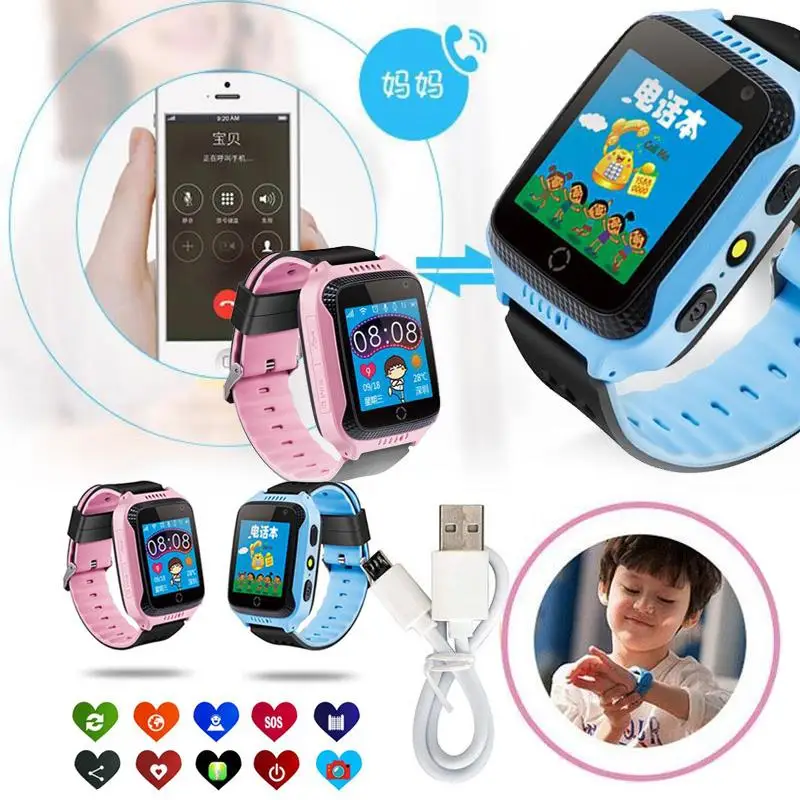 Детские Смарт часы seedforce GPS наручные с SIM вызовом локатор трекер анти потеря умные