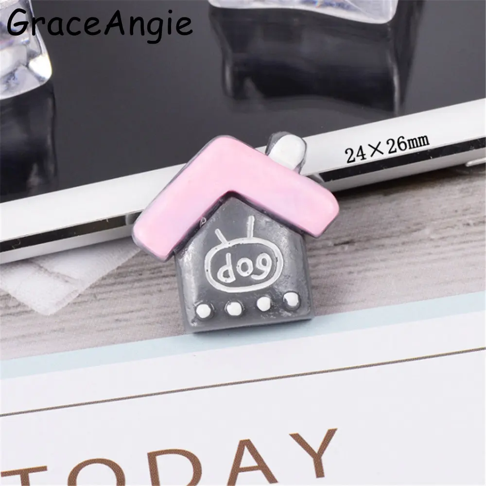 GraceAngie 10 шт./лот милый щенок мультфильм собака шармы смешанные цвета случайный
