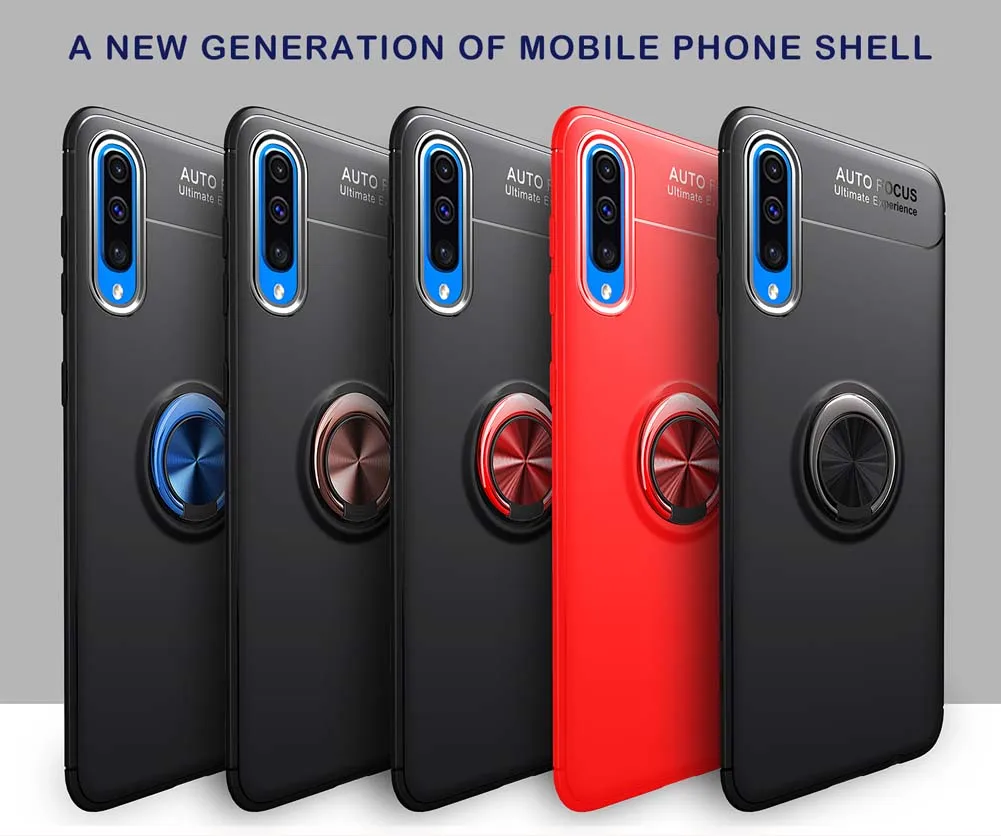 Soft Silicone Case for Samsung Galaxy A50 A 50 2019 SM-A505FN SM-A505FM/DS SM A505FN A505FM/DS Ring Phone Cover TPU Cases |