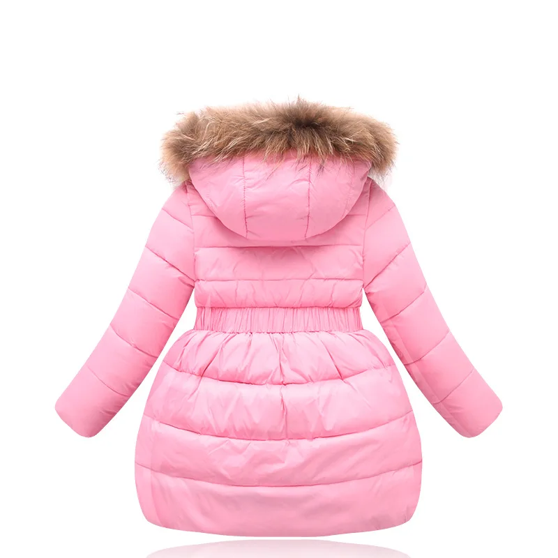 Зимняя одежда для маленьких девочек детские толстые теплые куртки-пуховики на 80%