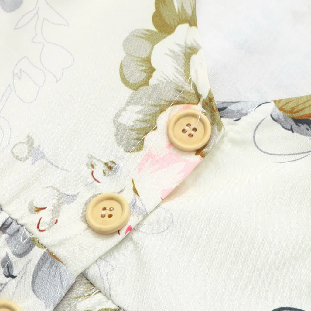 Летнее платье принцессы для маленьких девочек детское без рукавов с цветочным