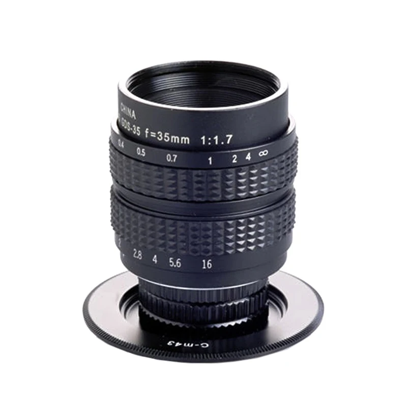 Fujian 35 мм F1.7 CCTV TV Lens + C Mount для фотовспышки Olympus|c mount|tv lensfujian 35mm |