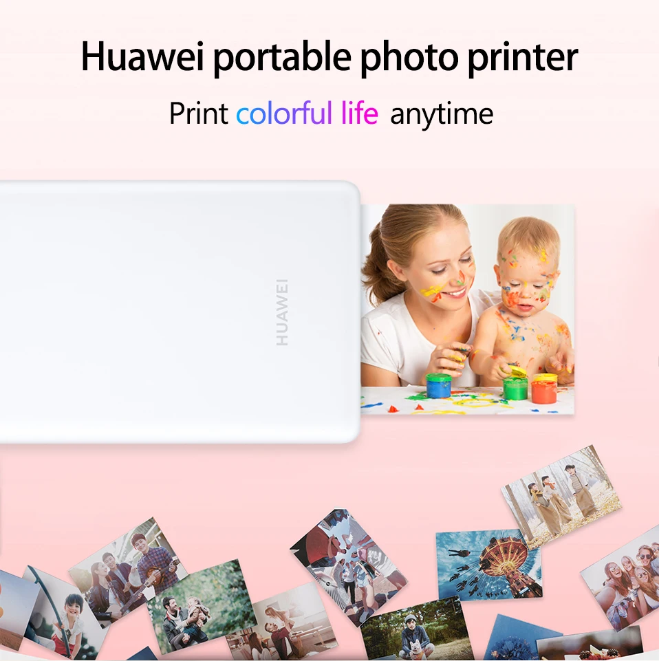 huawei мини-фотопринтер AR принтер Zink портативный карманный Bluetooth принтер для iOS Android телефон DIY Share 500 мАч CV80