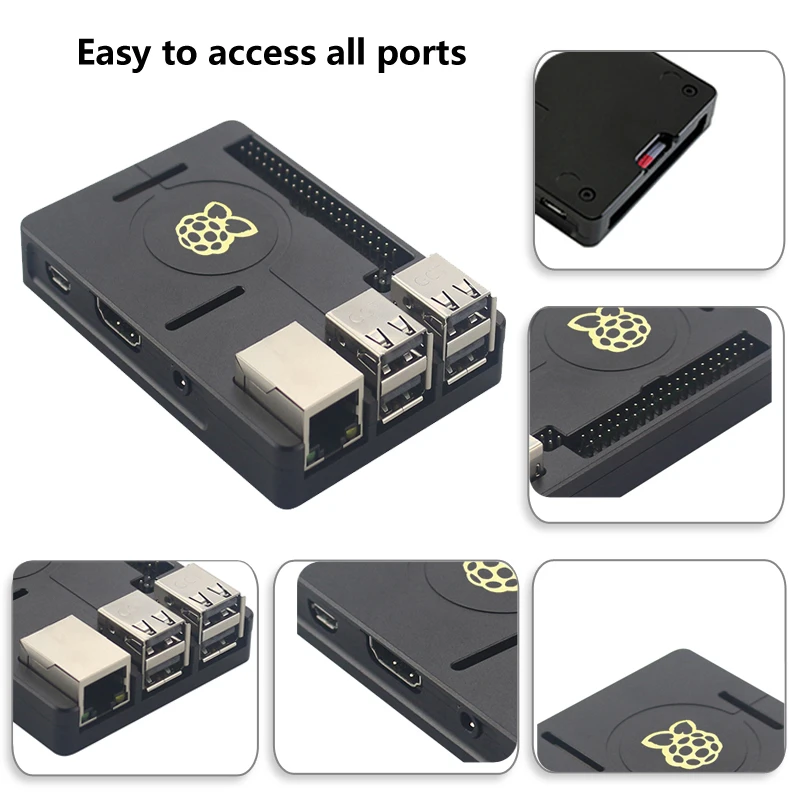 Новейший металлический корпус Raspberry Pi 3 из алюминиевого сплава с охлаждающей