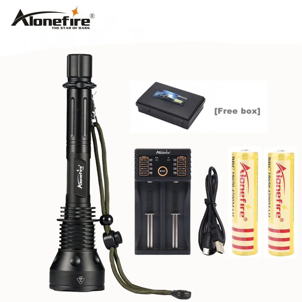 Фонарик AloneFire X280 T6 3800 люмен CREE XM L светодиодный фонарик 18650 + удлиненная