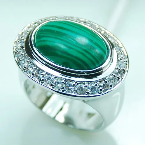 Малахит модное кольцо из стерлингового серебра 925 пробы Размер 6 7 8 9 10 F984|ring daimond|ring