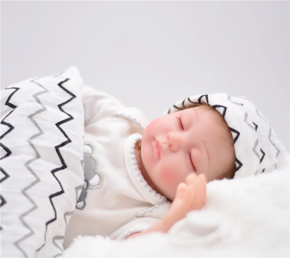 16&quot40cm reborn silicone babies dolls fashion sleeping quiet toddlers handmade bebe alive | Игрушки и хобби