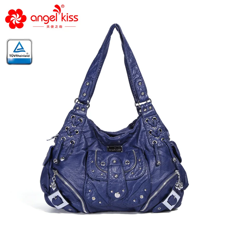 Angelkiss Брендовые женские повседневные Ручные Сумки из искусственной кожи сумочки
