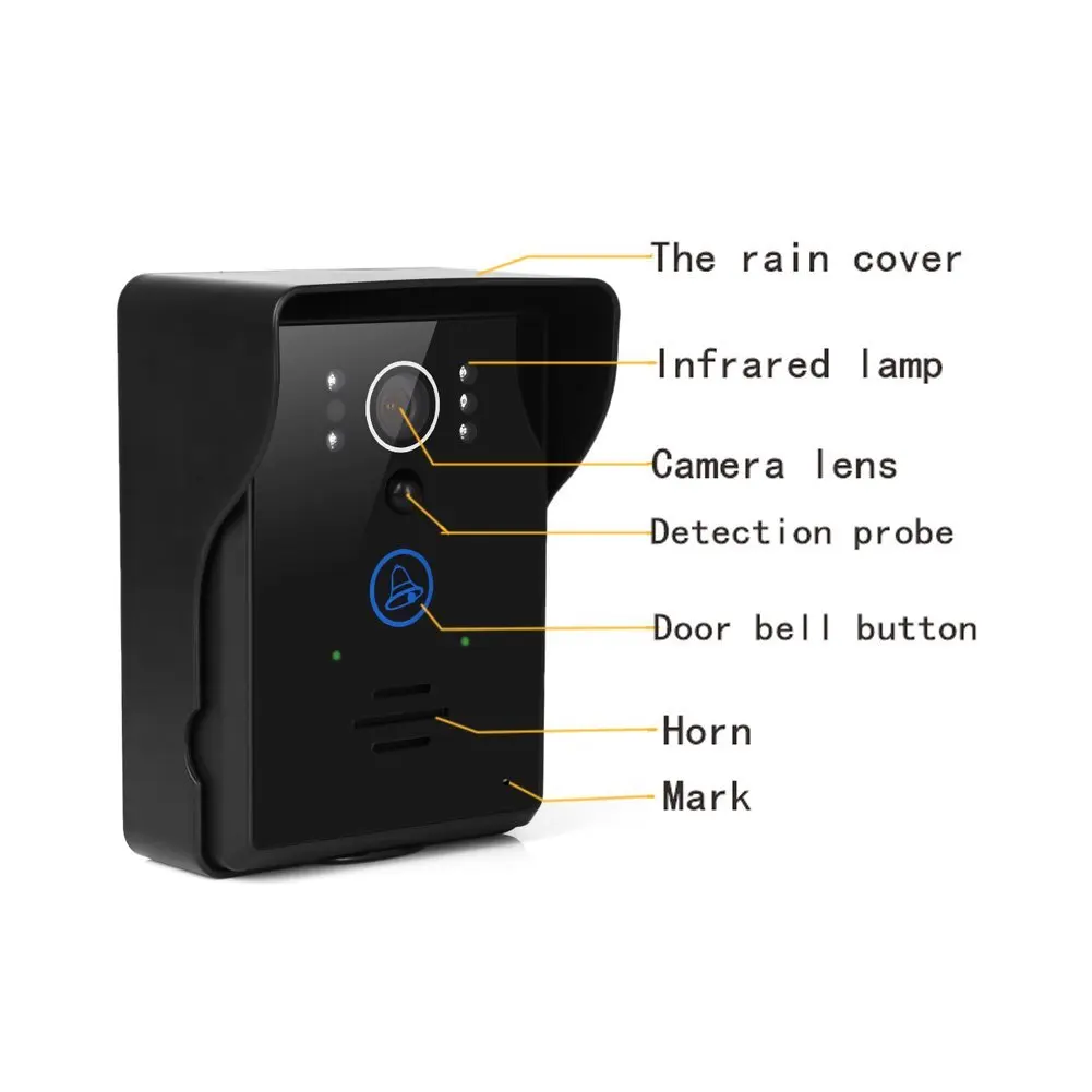 Wifi цифровой видеодомофон дверной звонок беспроводной с Внутренний для Iphone IOS Android