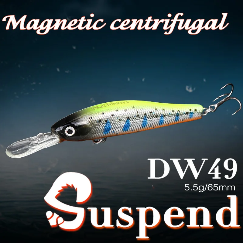 Приманка рыболовная подвесная Le Fish TSURINOYA 65 мм 5 г с 3D глазами|artificial bait fishing|bait fishlure