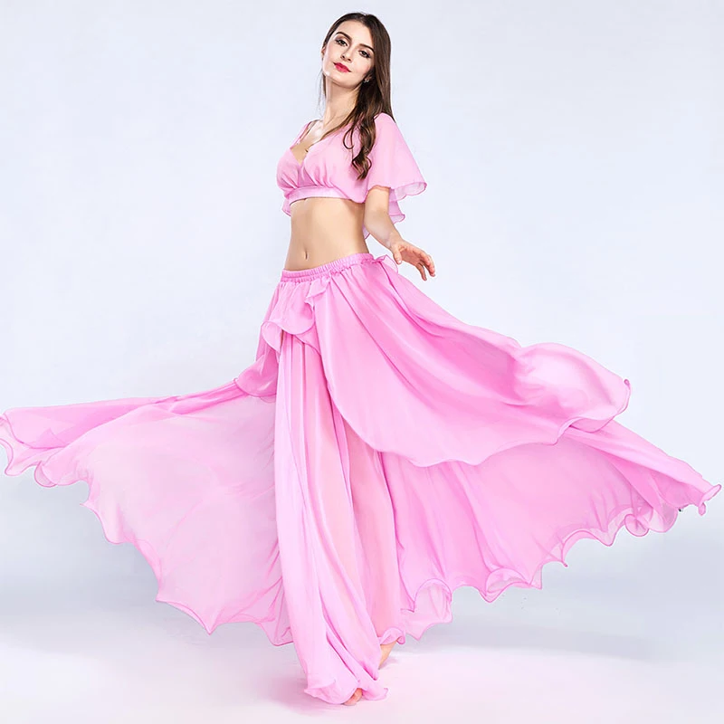 Oriental Dance Dress For Women Sexy Top+Skirt Suit Bollywood Professional Practice Swing BellyDance DanceWear BL1530 | Тематическая