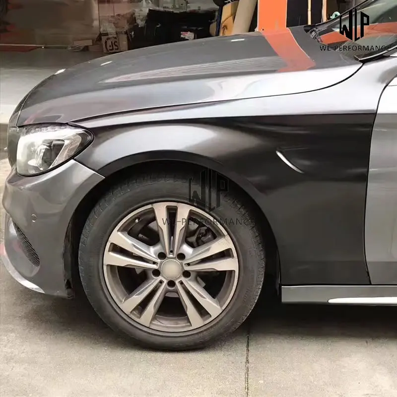 W205 PP Неокрашенный комплект кузова автомобиля передний бампер задний крыло гриль