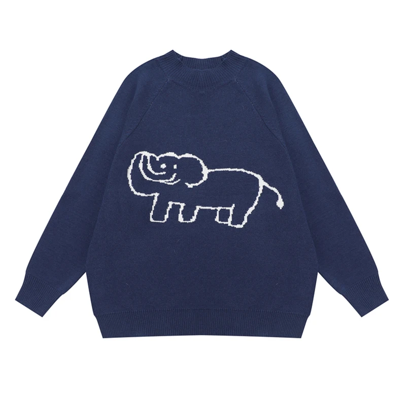 Свитер PERHAPS U женский с длинным рукавом вязаные пуловеры круглым вырезом и