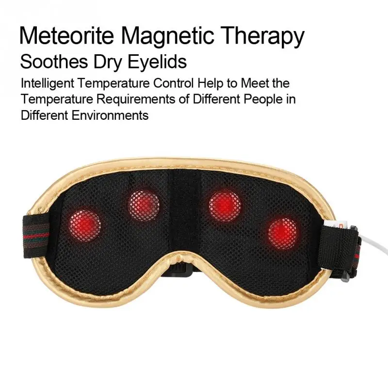 Electric Eye Massager Far Infrared Ray Magnetic Therapy Heating Herbal Aromas Relieving Dark Circle Home Travel Sleep Mask | Красота и