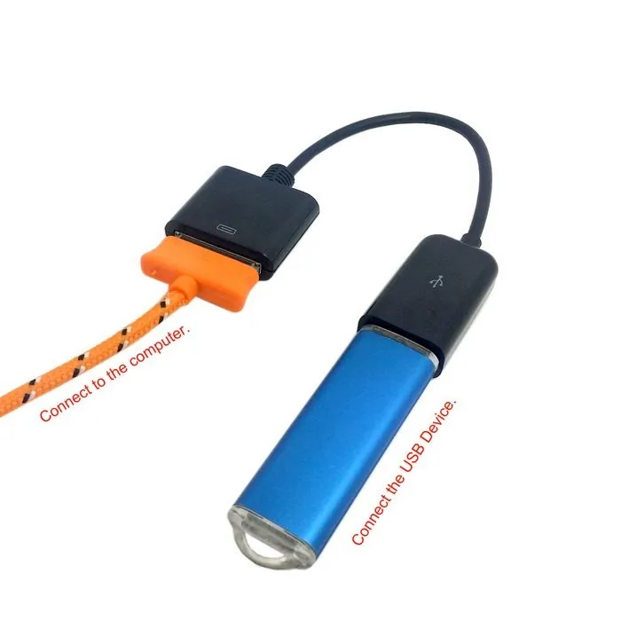 Black &amp White Dock 30P Female to USB 2.0 Data Charge Cable for Connecting the charging line and U disk 15cm | Компьютеры и офис