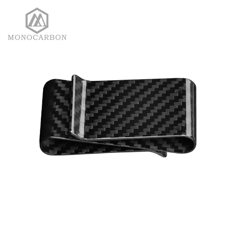 Высококачественный оригинальный 3K Twill двойной зажим для денег из углеродного