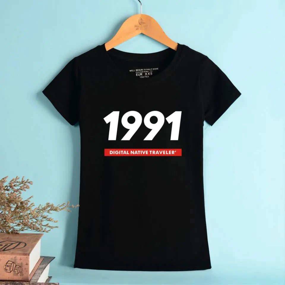 Новая футболка EXO в таком же стиле из 100% хлопка с коротким рукавом 1991 цифровым