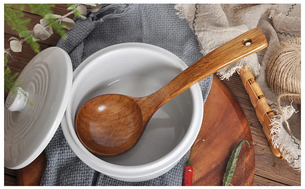 Деревянная ложка, Бамбуковая кухонная утварь, инструмент для супа, чайная ложка, ложка для питания, Многофункциональные кухонные принадлежности, совок для кофе
