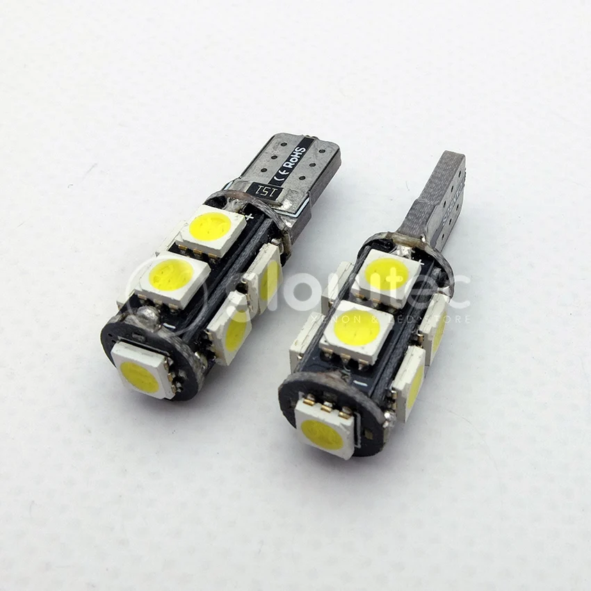 1 шт. автомобисветильник светодиодная CAN-шина T10 9SMD 5050 12 В Canbus W5W 194 9 SMD | Автомобили и