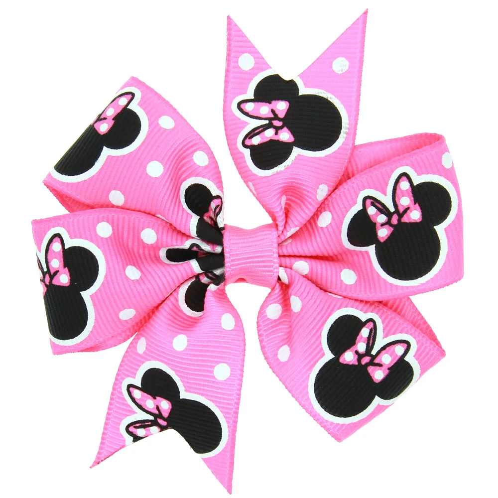 3 2 дюйма маленькие детские бантики для волос милая мультяшная мышка кролик