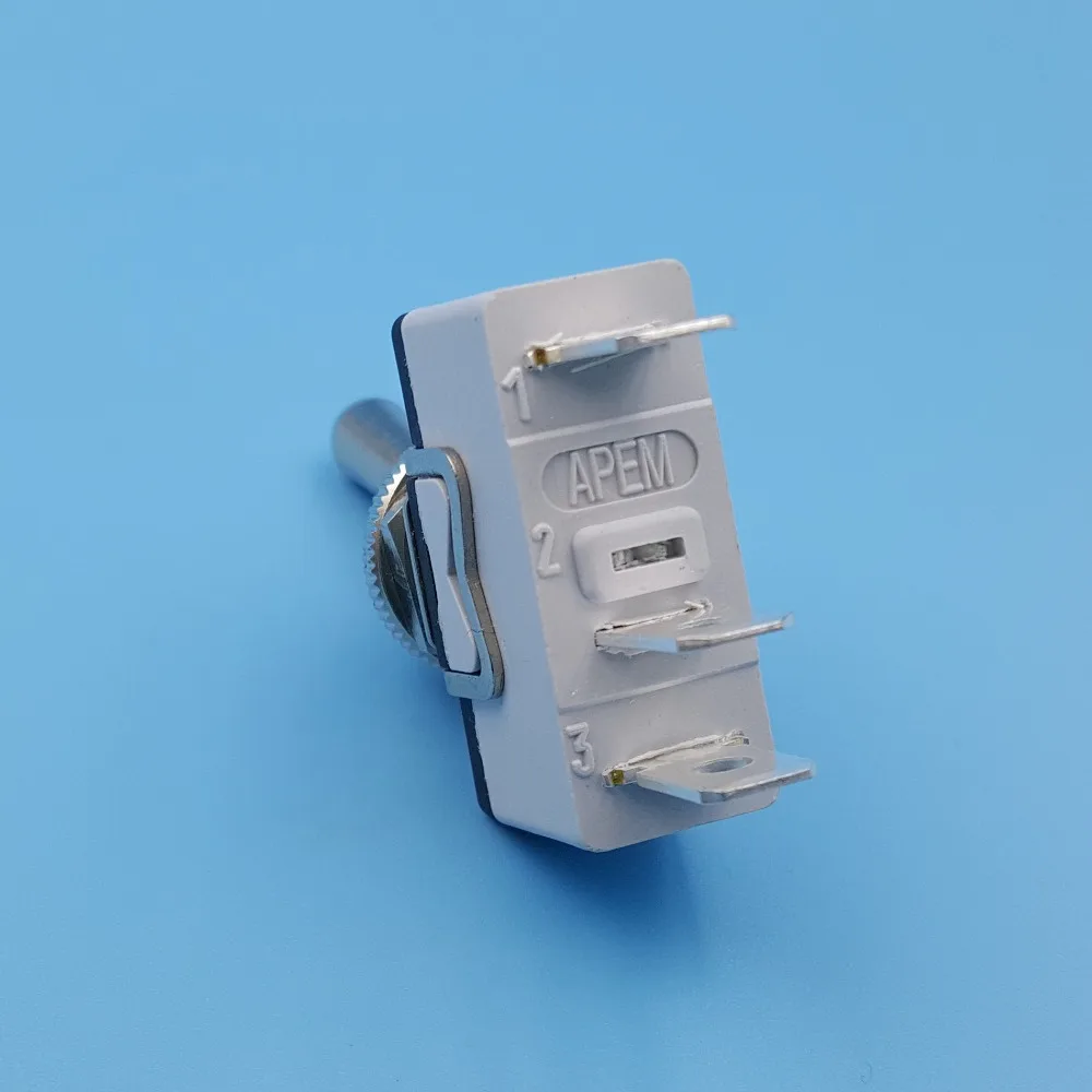 APEM 639H/2 12mm Metal Lever 3Pin ON-OFF-ON Maintained 3Position SPDT Toggle Switch | Обустройство дома