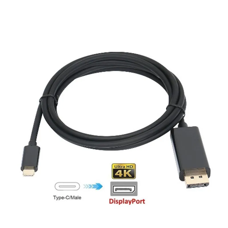 Кабель переходник с USB C на DP/Displyport 4k 2k 3 1 Тип DP 1080P адаптер высокой четкости для