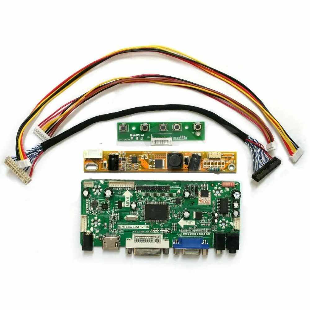 M. NT68676.2A (HDMI + DVI VGA аудио) LCD/LED плата контроллера экрана Diy монитор комплект