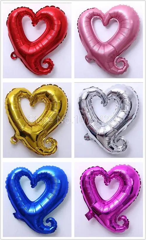 1 шт 36 дюймовый крюк сердце любовь шарики из фольги разных форм для свадьбы KTV