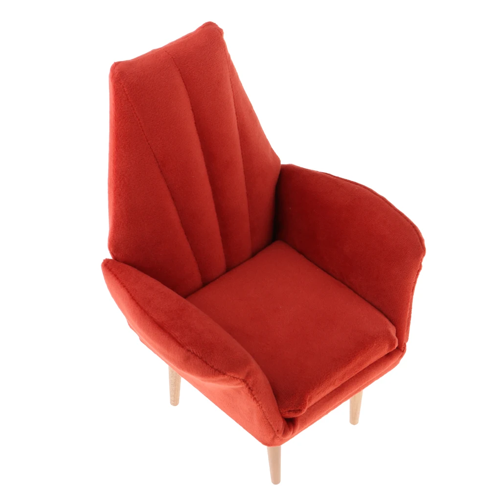 Miniature Dollhouse Single Sofa 12inch Dolls Furniture Chair 1:6 Scale | Игрушки и хобби