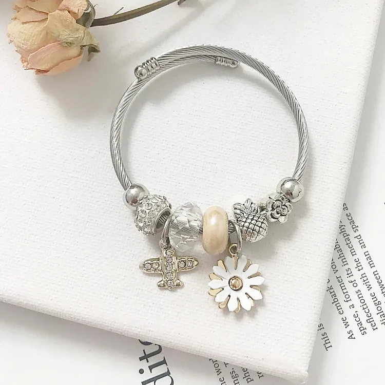 2019 Нержавеющая Сталь Браслет-манжета Ручной Работы Регулируемый