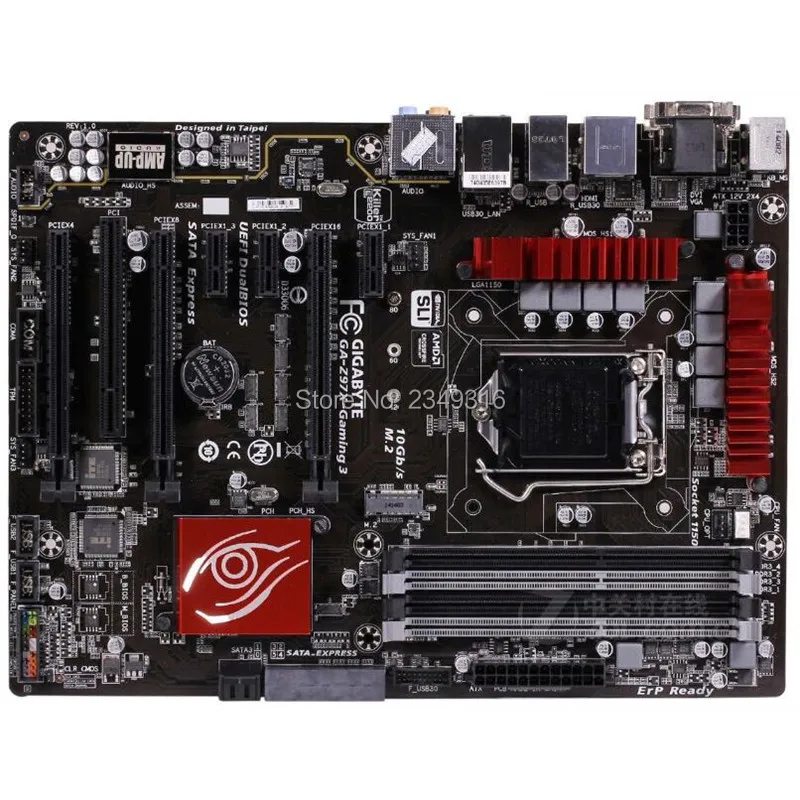 Для Gigabyte GA-Z97X-Gaming 3 рабочего Материнская плата Z97X-Gaming 3 Z97 LGA 1150 i3 i5 i7 DDR3 полностью Тесты