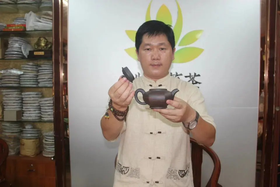 Чайный сервиз Yi xing китайский чайный чайник puer oolong dahongpao с золотым нефритом И