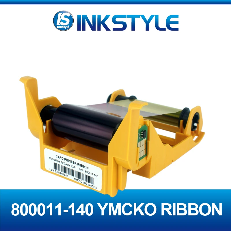 800011-140 YMCKO 100 изображения Цвет печатная лента для Zebra ZXP серии 1 ПВХ карты принтер