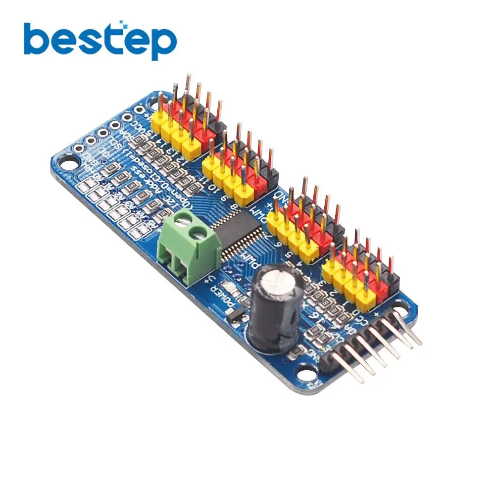 16 канальный 12 битный PWM/Servo Driver I2C интерфейс PCA9685 для arduino или Raspberry pi щит модуль servo