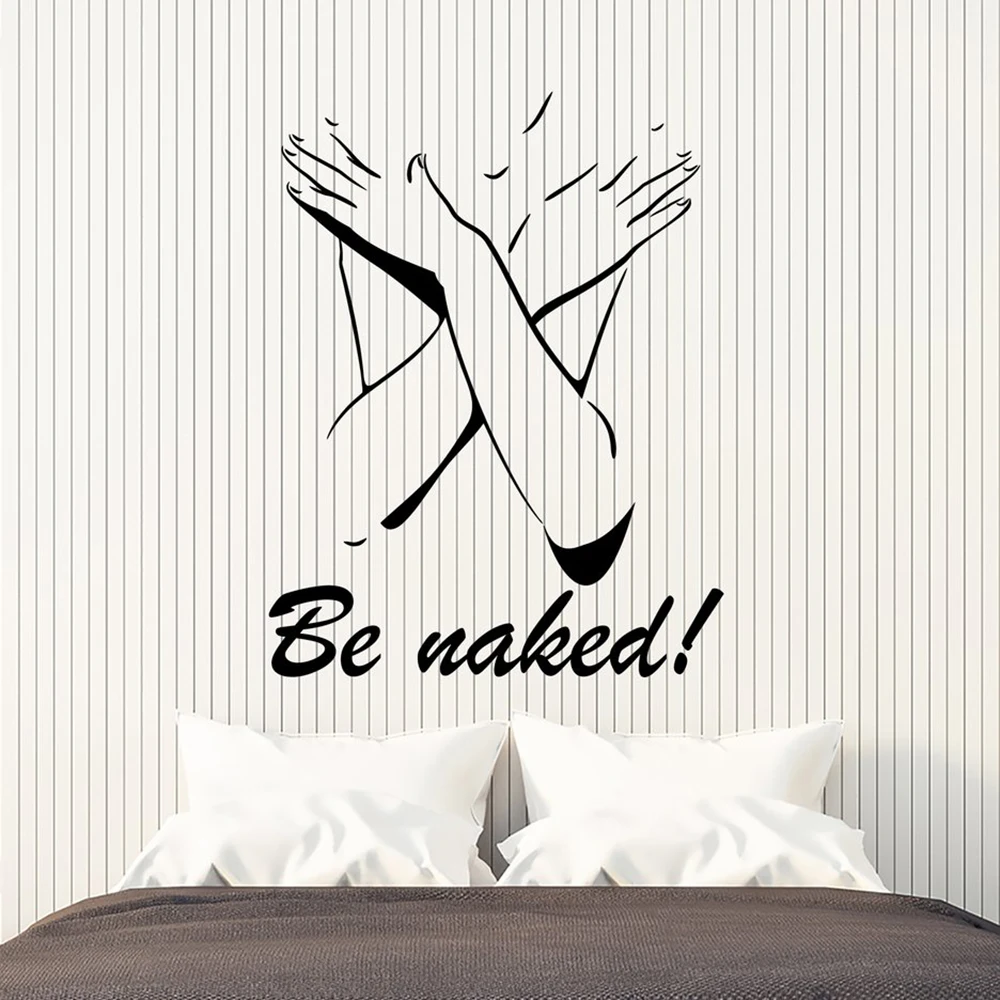 Vinyl Wall Decal Woman Be Naked Nude Girl Beautiful Sexy Body Stickers Removable Art Mural For Bedroom Home Decoration L752 | Дом и сад