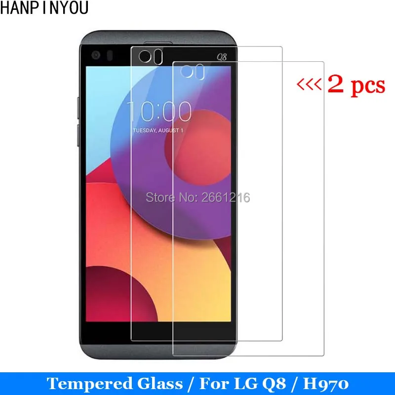 2 шт./лот для LG Q8 (2017) закаленное стекло 9H 2.5D Премиум Защитная пленка экрана H970 5
