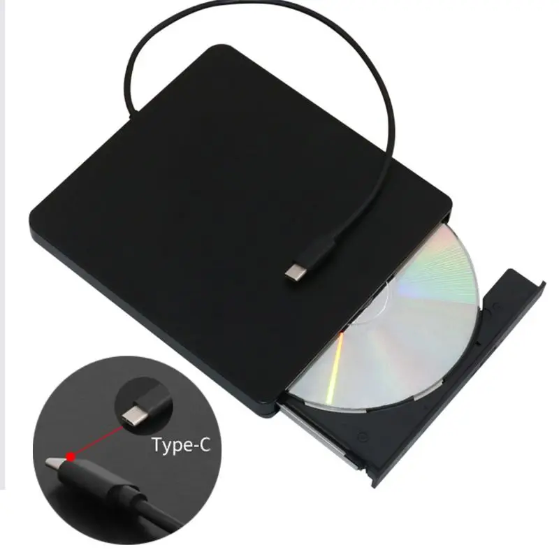 USB C Тип CD DVD RW рекордер Внешний Оптический привод горелка Rom реписатель для Macbook