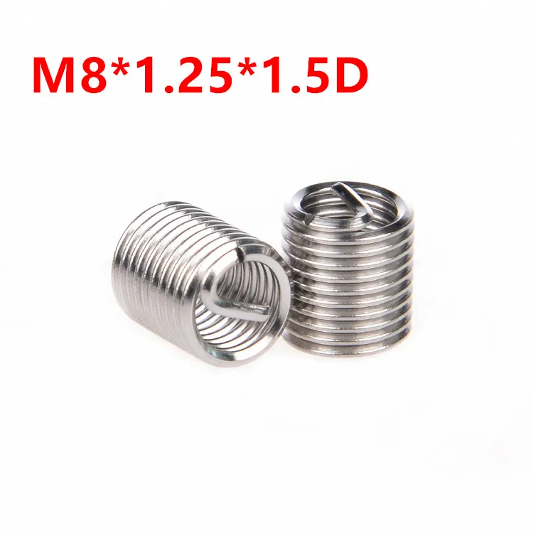 Втулка для проволоки M8 * 1 25 1.5D втулка m8x1.5D винтов Helicoil ремонтные вставки SUS304 100