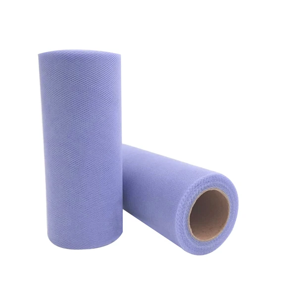 light purple Тюль рулон 15 см 25 ярдов рулон ткань катушка пачка органза вечерние упаковка для подарка на день рождения Свадебная вечеринка украшения сувениры события поставки - Цвет: light purple