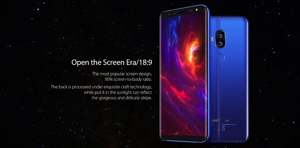 Blackview S8 5," 18:9 HD экран 4 камеры MT6750T восьмиядерный смартфон 4 Гб+ 64 Гб Две sim-карты отпечаток пальца OTG 4G LTE мобильный телефон