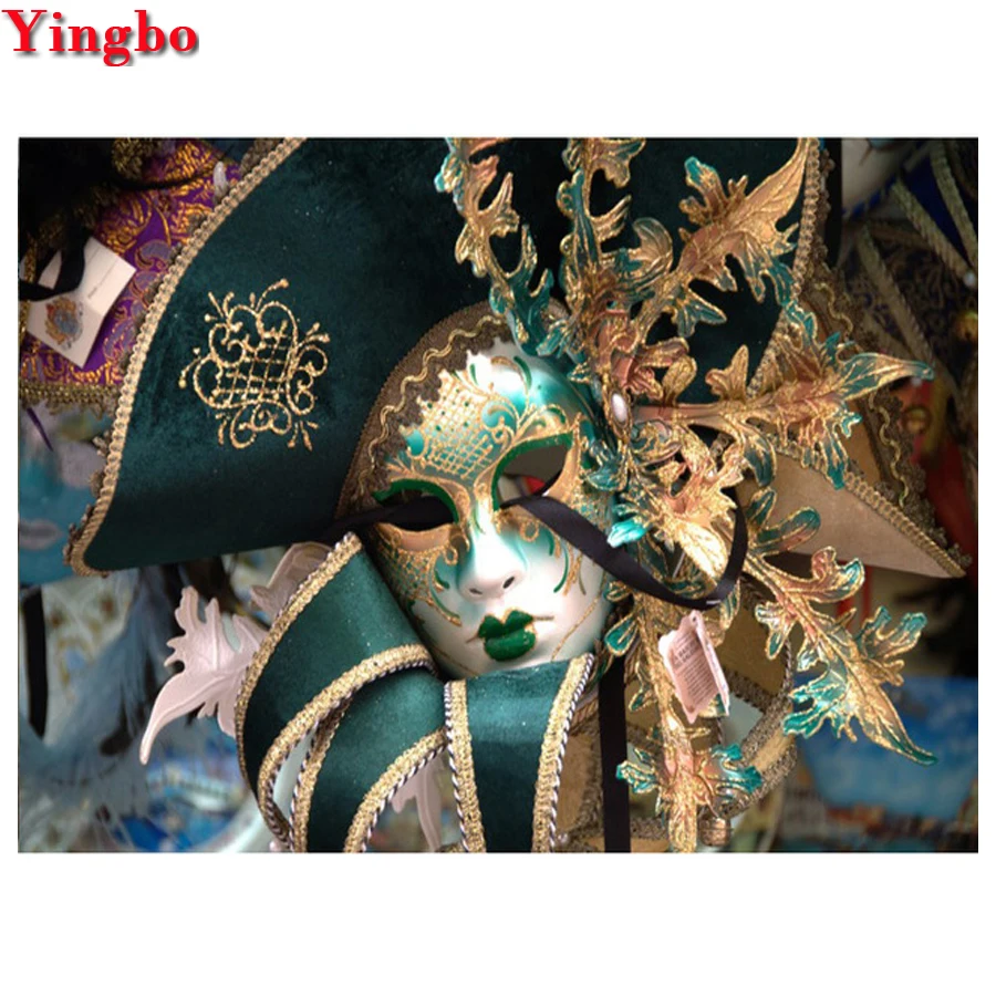 

Diamond Embroidery woman mask 5D DIY Diamond Painting Accessories Cross Stitch kit Full Drill Rhinestone Mosaic New year Gift
