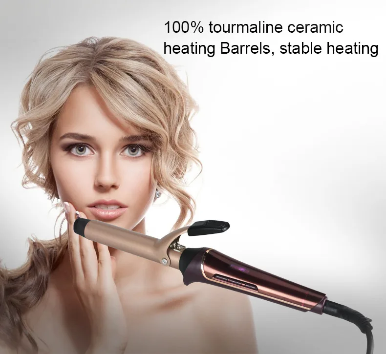 Щипцы для завивки волос профессиональная керамическая плойка с ЖК дисплеем