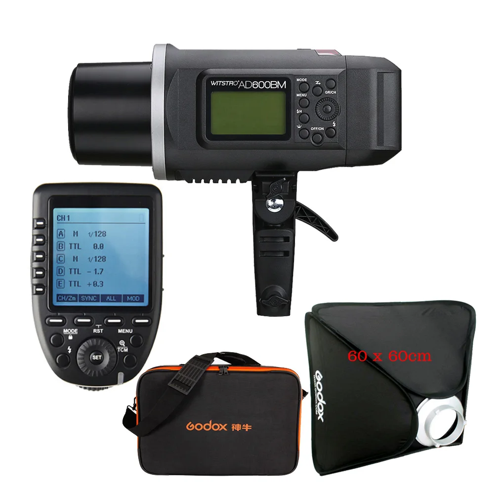Godox 2 4G AD600BM ручная вспышка для камеры 60*60 софтбокс CB-09 переносной чехол Xpro-C/F/N/O/P/S Sony