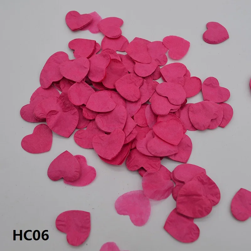 Fuchsia 1000 шт Свадебные разбрызгиватели в форме сердца конфетти из папиросной бумаги Boda вечерние украшения стола воздушные шары наполнители для пиньяты - Цвет: Fuchsia