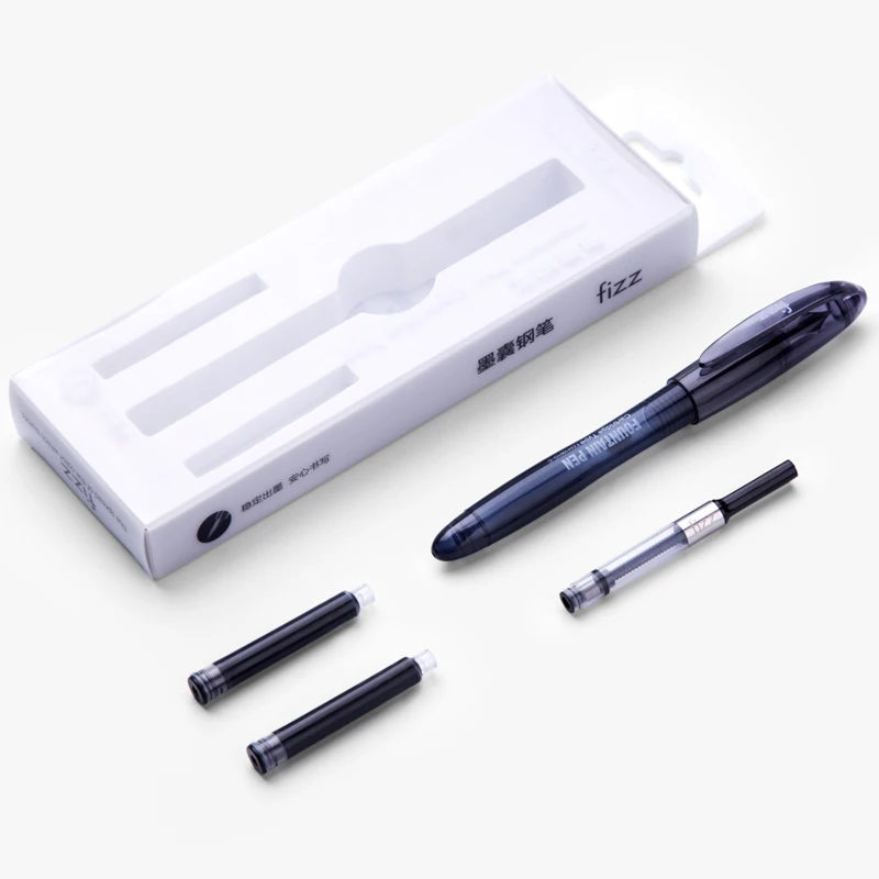 Ручка перьевая с 2 чернилами современная школьная зажимом школьные