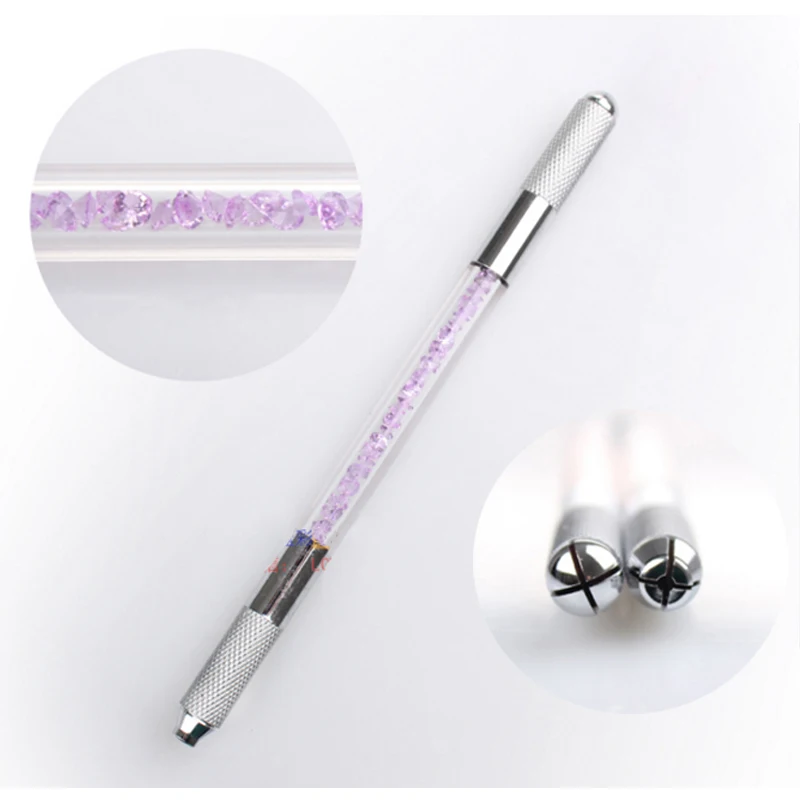 Двойная головка микроблейдинг ручка тату машина для перманентного макияжа