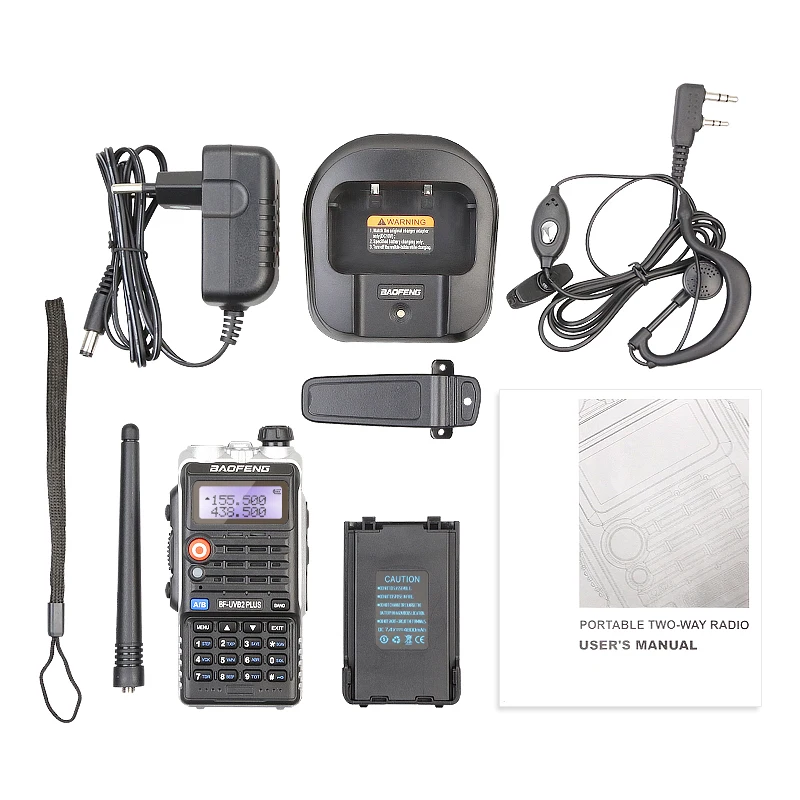 Новинка 5 Вт Двухдиапазонная портативная рация Baofeng UV B2 Plus 136 174/400 520 VHF/UHF PLUS