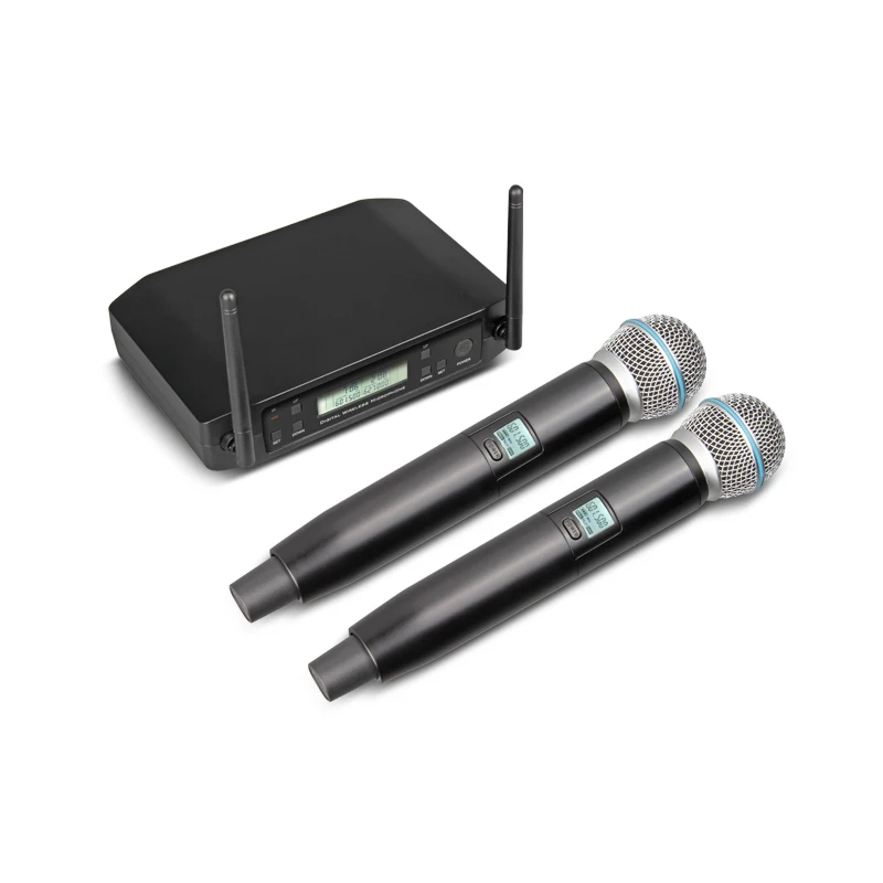 Портативная Беспроводная микрофонная система XTUGA с 2 ручными ручками