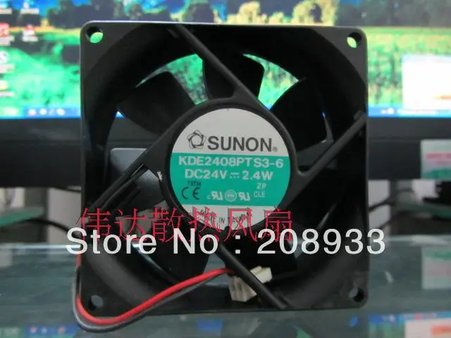 Для SUNON 8025 DC 24V 2 4 W KDE2408PTS3 6|sunone|sunon 24v |