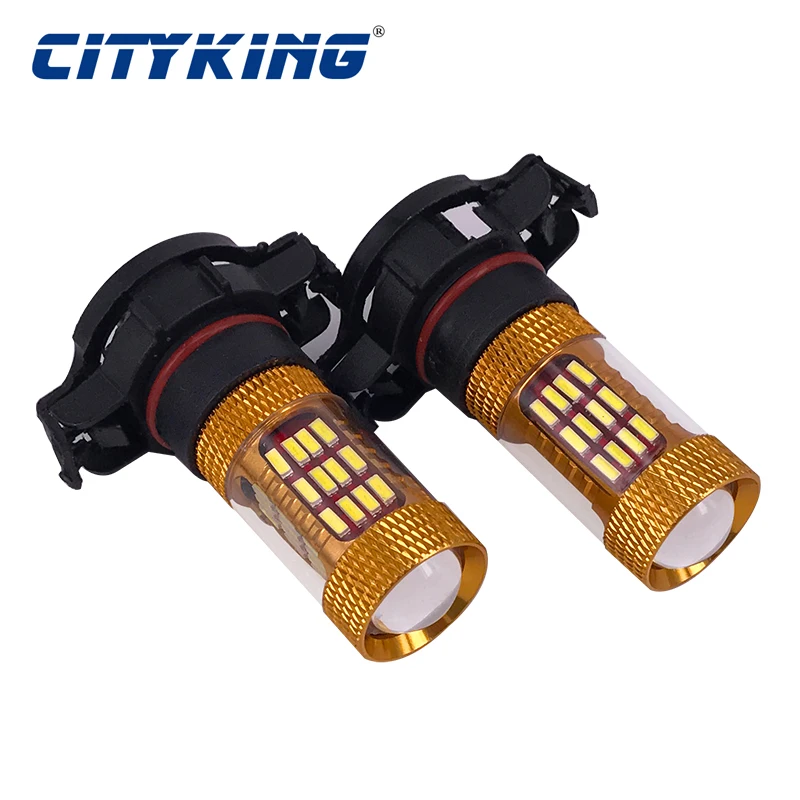 

Cityking 50PCS High Power White H16 smd 4014 60LEDs 30w Car Fog lamp LED Headlight Driving Lights Bulb For DC 12V Car Vehicles